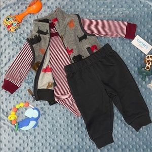 NWT Carter’s Fall Outfit w/ Fleece Vest